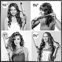 Keragard Hot Tools Curling Iron With 1 12 Inch Ceramic Barrel Lcd Display 22 Heat Settings Dual Voltage Autooff