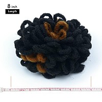 Yinmei Baibian Dreadlock Bun Drawstring Ponytail Faux Locs Petal Braided Afro Puffs Hair Pieces Clip In On Braids Hairpieces Syn