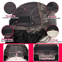 Sosatisfy Deep Wave Lace Front Wigs Human Hair 4X4 Hd Transparent Lace Closure Wigs Glueless 180 Density Human Hair Wigs For Bl