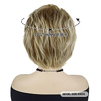 Gnimegil Short Blonde Wigs For White Women Pixie Cut Curly Hair With Bangs Wig Costume Wig Heat Resistant Synthetic Wigs Cosplay