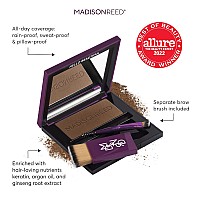 Madison Reed Root Touch Up + Brow Filler, Terra Medium Brown, Instant Gray Coverage, Fills in Brows & Thinning Hairlines, Temporary Concealing Powder, 0.13 oz (60 uses)