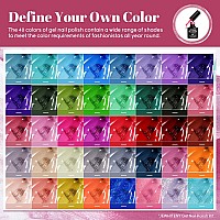 Jewhiteny 43Pcs Gel Nail Polish Kit With U V Light 120W Led Nail Lamp 40 Colors Gel Nail Polish Set Manicure Tools Allinone Na