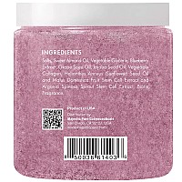 Majestic Pure Blueberry Body Scrub With Collagen Stem Cell Biotin Exfoliating Body Scrub To Exfoliate Smooth Moisturize