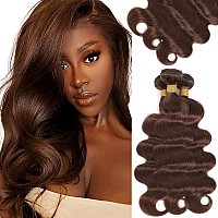 Kapelli Hair 10A Human Hair Bundles Light Brown Brazilian Virgin Hair Body Wave 4 14 16 18 Brazilian Human Hair 100 Unproce