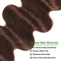 Kapelli Hair 10A Human Hair Bundles Light Brown Brazilian Virgin Hair Body Wave 4 18 20 22 Brazilian Human Hair 100 Unproce