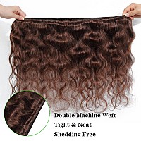 Kapelli Hair 10A Human Hair Bundles Light Brown Brazilian Virgin Hair Body Wave 4 18 20 22 Brazilian Human Hair 100 Unproce