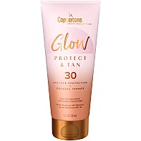 Coppertone Glow Protect And Tan Sunscreen Lotion Gradual Self Tanner Spf 30 Sunscreen 5 Fl Oz Tube