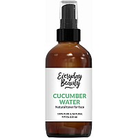 Cucumber Hydrosol Facial Toner All Natural Hydrating Spray Mist For Face And Hair 100 All Natural Cucumber Water Hydrosol 4