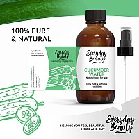 Cucumber Hydrosol Facial Toner All Natural Hydrating Spray Mist For Face And Hair 100 All Natural Cucumber Water Hydrosol 4