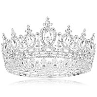 Cocide Queen Crown For Women Crystal Tiara And Crown For Girl Rhinestones Hair Accessories For Wedding Bride Birthday Party Prom