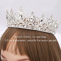 Cocide Queen Crown For Women Crystal Tiara And Crown For Girl Rhinestones Hair Accessories For Wedding Bride Birthday Party Prom