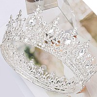 Cocide Queen Crown For Women Crystal Tiara And Crown For Girl Rhinestones Hair Accessories For Wedding Bride Birthday Party Prom