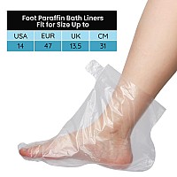 Segbeauty Paraffin Wax Liners For Foot 200Pcs Larger Thicker Paraffin Foot Bags Plastic Paraffin Bath Socks Hot Wax Therapy