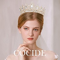 Cocide Queen Crown For Women Crystal Tiara And Crown For Girl Rhinestones Hair Accessories For Wedding Bride Birthday Party Prom