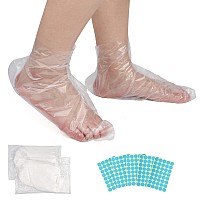 Segbeauty Paraffin Wax Liners For Foot 200 Counts Plastic Foot Bags Paraffin Bath Socks Liners Hot Wax Therapy Bath Booties C