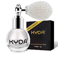 Kyda Highlighter Powder Spray Glitter High Gloss Spray Shimmer Sparkle Powder Makeup Spray For Face Body Cosmeticpearl White