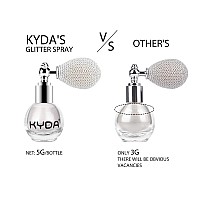 Kyda Highlighter Powder Spray Glitter High Gloss Spray Shimmer Sparkle Powder Makeup Spray For Face Body Cosmeticpearl White