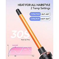 Wavytalk 5 In 1 Curling Ironcurling Iron Set With Heated Round Brush And 4 Interchangeable Ceramic Curling Wand05125