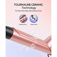 Wavytalk 5 In 1 Curling Ironcurling Iron Set With Heated Round Brush And 4 Interchangeable Ceramic Curling Wand05125