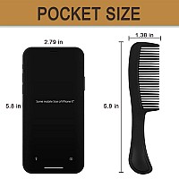 Hqslsund 60 Pack Widen Combs Black Plastic Individually Wrapped For Hotel Airbnb Shelterhomelessnursing Homecharity 60