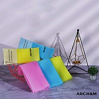 Archm Exfoliating Washcloth Towel Japanese Washcloth Nylon Bath Wash Towel Korean Exfoliating Towel Beauty Washcloth Sponge Loo