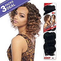 Harlem 125 Synthetic Hair Braids Kima Braid Ocean Wave 8Inch 3Pack 1B