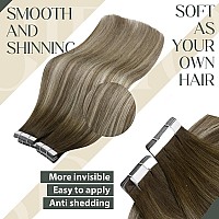 Sunny Hair Tape In Extensions Straight Skin Weft Tape In Hair Extensions Invisible Tape In Hair Extensions Human Hair 20Pcs Hair