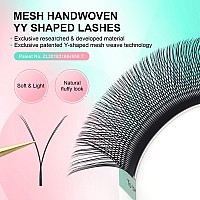 Nagaraku Yy Eyelash Extensions Supplies Y Lash 007Mm D Curl 17Mm Premade Fans 4D Russian Volume Y Shape Faux Mink Matte 12 Rows