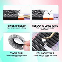 Nagaraku Yy Eyelash Extensions Supplies Y Lash 007Mm D Curl 17Mm Premade Fans 4D Russian Volume Y Shape Faux Mink Matte 12 Rows