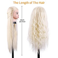 Beauty Star Mannequin Head With 80 Real Human Hair Doll Head For Hair Styling Cosmetology Training Manikin Practice Head With