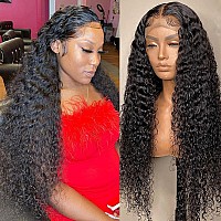 Healthair 360 Lace Front Wigs Human Hair Deep Wave Lace Front Wigs For Black Women 360 Lace Wigs Preplucked Hd Transparent La