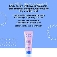 Bfresh Daily Moisturizing Body Lotion For Skin Cell Renewal As Good As New Body Serum Balance Skin Cell Renewal From Hyalur