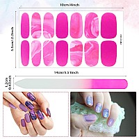 Maitys 336 Pieces 24 Sheets Full Wrap Nail Polish Strips Stickers Selfadhesive Gel Nail Strips Art Decals With Nail File For Wo