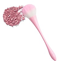 Large Fluffy Nail Art Dust Brush Foundation Makeup Brush Big Powder Brush Face Blush Brush For Daily Makeup Light Pink