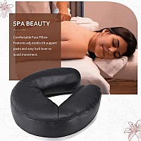 Noverlife Massage Face Cradle Cushion, Professional Massage Table Universal Face Head Neck Rest Pad, Soft Memory Foam Crescent Massage Chair Pillow for Massage Spa Therapy Beauty Treatment Sleep