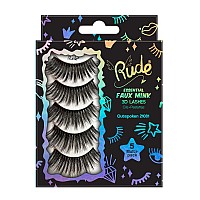 Rude Essential Faux Mink 3D Lashes 5 Multi-Pack(D0102H2cYMV)