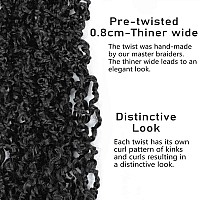 Boho Majesty Twist Crochet Hair 26 5 Packs Black Pre Twisted Micro Passion Twist Crochet Hair Curly Senegalese Dreadlocks Ex