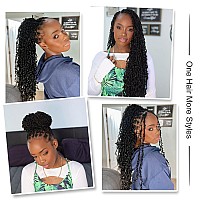 Boho Majesty Twist Crochet Hair 26 5 Packs Black Pre Twisted Micro Passion Twist Crochet Hair Curly Senegalese Dreadlocks Ex