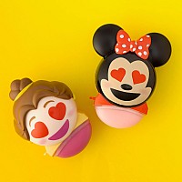 Lip Smacker Disney Minnie Mouse and Beauty And The Beast Belle Emoji Lip Balm Duo, Flavored Strawberry Lemonade, Bow-nade, 2 Pack