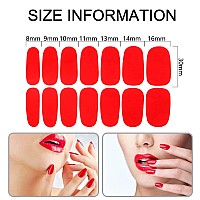 Silpecwee 224 Pieces 16 Sheets Solid Color And Matte Nail Wraps Self Adhesive Nail Stickers Nail Polish Strips For Women Nail Ar