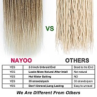 Nayoo Small Crochet Hair Senegalese Twist, 22 Inch 8 Packs Ombre Crochet Hair For Black Women, 35 Strands/Pack Braids Crochet Hair, Twist Crochet Hair Hot Water Setting (22 Inch, 1B/27/613)