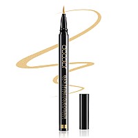 Docolor Waterproof Eyeliner Pen Super Slim Liquid Eyeliner Eye Liner Gel Gold