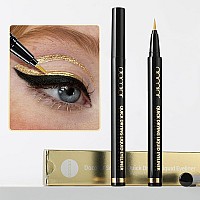 Docolor Waterproof Eyeliner Pen Super Slim Liquid Eyeliner Eye Liner Gel Gold