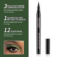 Docolor Waterproof Eyeliner Pen Super Slim Liquid Eyeliner Eye Liner Gel Green