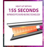 Hair Straightener and Curling Iron 2 in 1 Flat Iron Hair Straightener Ceramic Extra-Long Plates Straightener and Curler Auto Shut Off Hair Flat Iron Curling Iron,5 Temp. Setting(300?-450?) by PRITECH