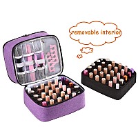 Zfzgfrcs Upgraded Nail Polish Organizer Case Holds 30 Bottles And 1 Nail Light Doublelayer Nail Polish Carrying Case Nail Po