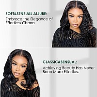 Body Wave Lace Front Wigs Human Hair Pre Plucked Short Curls Wavy Wigs For Black Women Glueless Wigs Loose Wavy 13X4 Hd Lace Fro