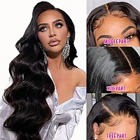 Aaliweya Hair 5X5 Hd Lace Closure Human Hair Wig For Women 5X5 Body Wave Transparent Lace Closure Wigs 150 Density Free Part Pr