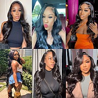 Aaliweya Hair 5X5 Hd Lace Closure Human Hair Wig For Women 5X5 Body Wave Transparent Lace Closure Wigs 150 Density Free Part Pr