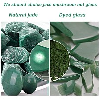 Ideayard Mushroom Gua Sha 2Pcs Jade Eye Massage Facial Tool Smooth Cute Mushroom Shaped Scraping For Women Spa Lift Remove Wrink